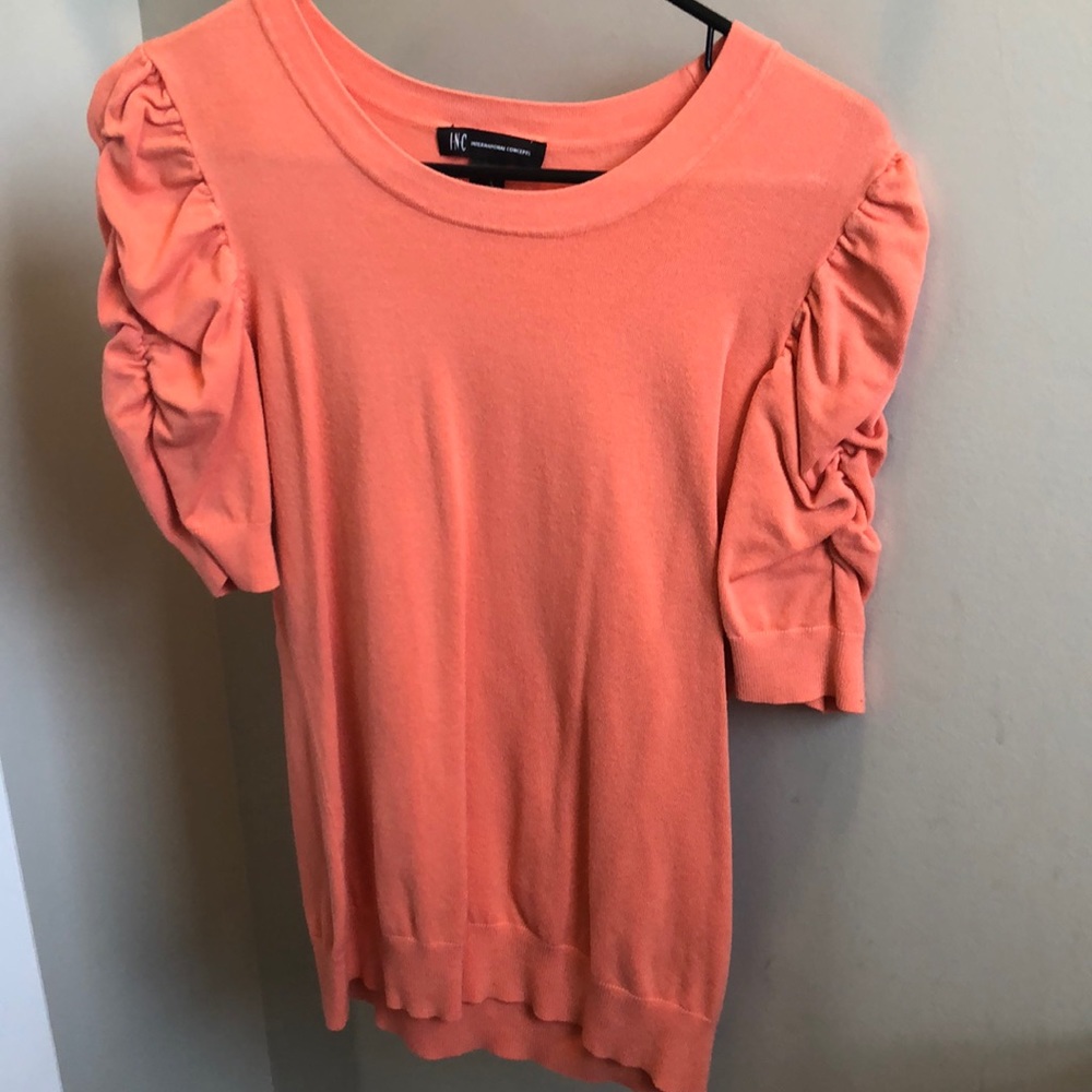 Orange peach INC top size M